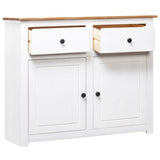 Vidaxl dressoir panama range 93x40x80 cm massief grenenhout wit