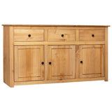 Vidaxl dressoir panama range 135x40x80 cm massief grenenhout