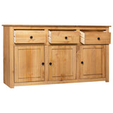 Vidaxl dressoir panama range 135x40x80 cm massief grenenhout