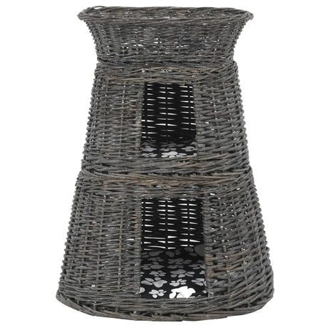 Vidaxx 3-teiliges Katzenkorb-Set mit Kissen 47x34x60 cm Weide
