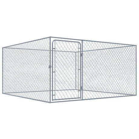 Vidaxl -Hundezwinger für außen 2x2x1 M verzinkte Stahl