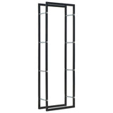Vidaxx Kaminholzregal 50x20x150 cm Stahl schwarz