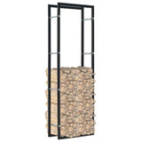 Vidaxx Kaminholzregal 50x20x150 cm Stahl schwarz