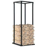 Vidaxl -Kamin mit Basis 37x37x113 cm Stahlschwarz