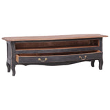 Vidaxl tv-meubel 120x30x40 cm massief mahoniehout zwart
