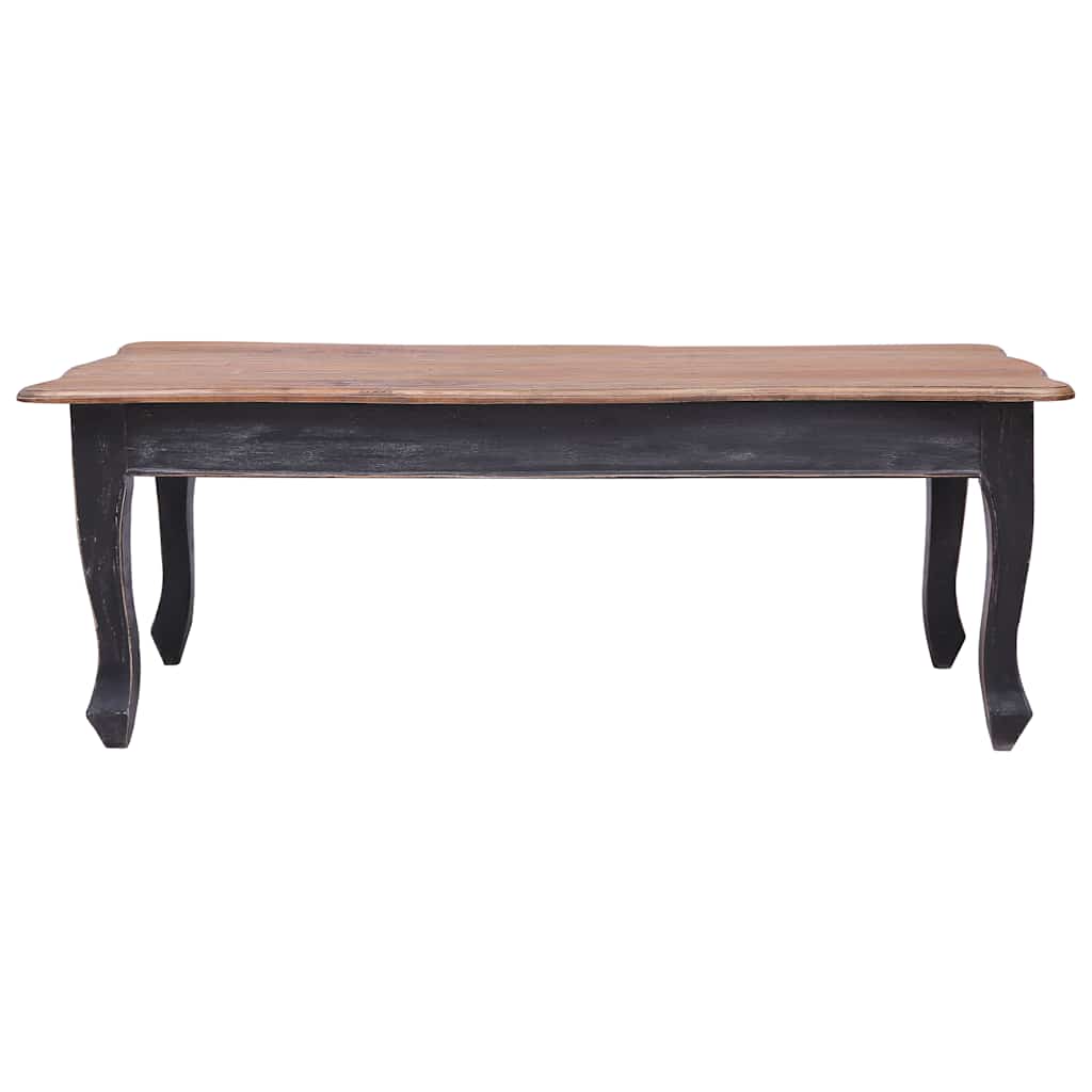 Vidaxl salontafel 120x60x45 cm massief mahoniehout zwart