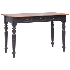 Vidaxl bureau met 3 lades 117x57x75 cm massief mahoniehout