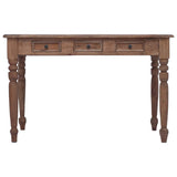 Vidaxl bureau met lades 117x57x75 cm massief mahoniehout