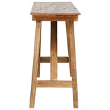 Vidaxl wandtafel 130x40x80 cm gemengd gerecycled hout