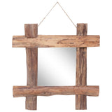 Vidaxl Mirror Holzblöcke 50x50 cm recycelter Teaks natürlich