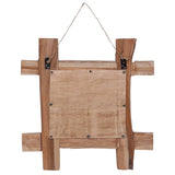Vidaxl Mirror Holzblöcke 50x50 cm recycelter Teaks natürlich