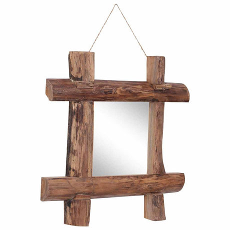 Vidaxl Mirror Holzblöcke 50x50 cm recycelter Teaks natürlich