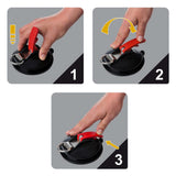 Prophlus 2 St. Saugnapfbecher-Bestätigungen mit Ringen und 4 S-Hooks