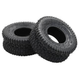 VIDAXL 4-teilig Schubkarree und Innenreifen Set 15x6.00-6 4PR Gummi