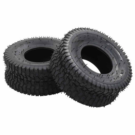 VIDAXL 4-teilig Schubkarree und Innenreifen Set 15x6.00-6 4PR Gummi