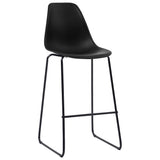 Vidaxl barstoelen 4 st kunststof zwart