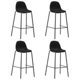 Vidaxl barstoelen 4 st stof zwart
