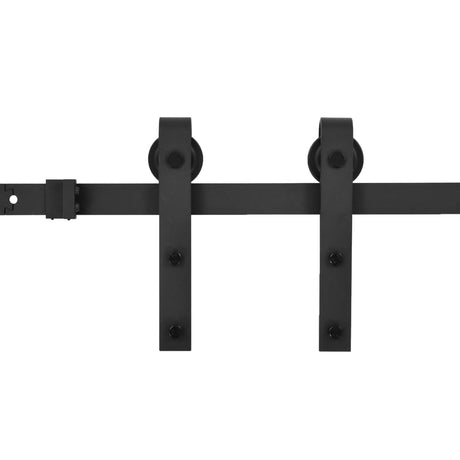 Vidaxl -Box mit Teilen zum Schiebetür Ski Ski 200 cm Stahl schwarz