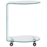 Vidaxl salontafel 45x40x58 cm gehard glas