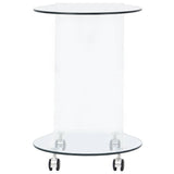 Vidaxl salontafel 45x40x58 cm gehard glas