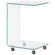 Vidaxl salontafel 45x40x63 cm gehard glas