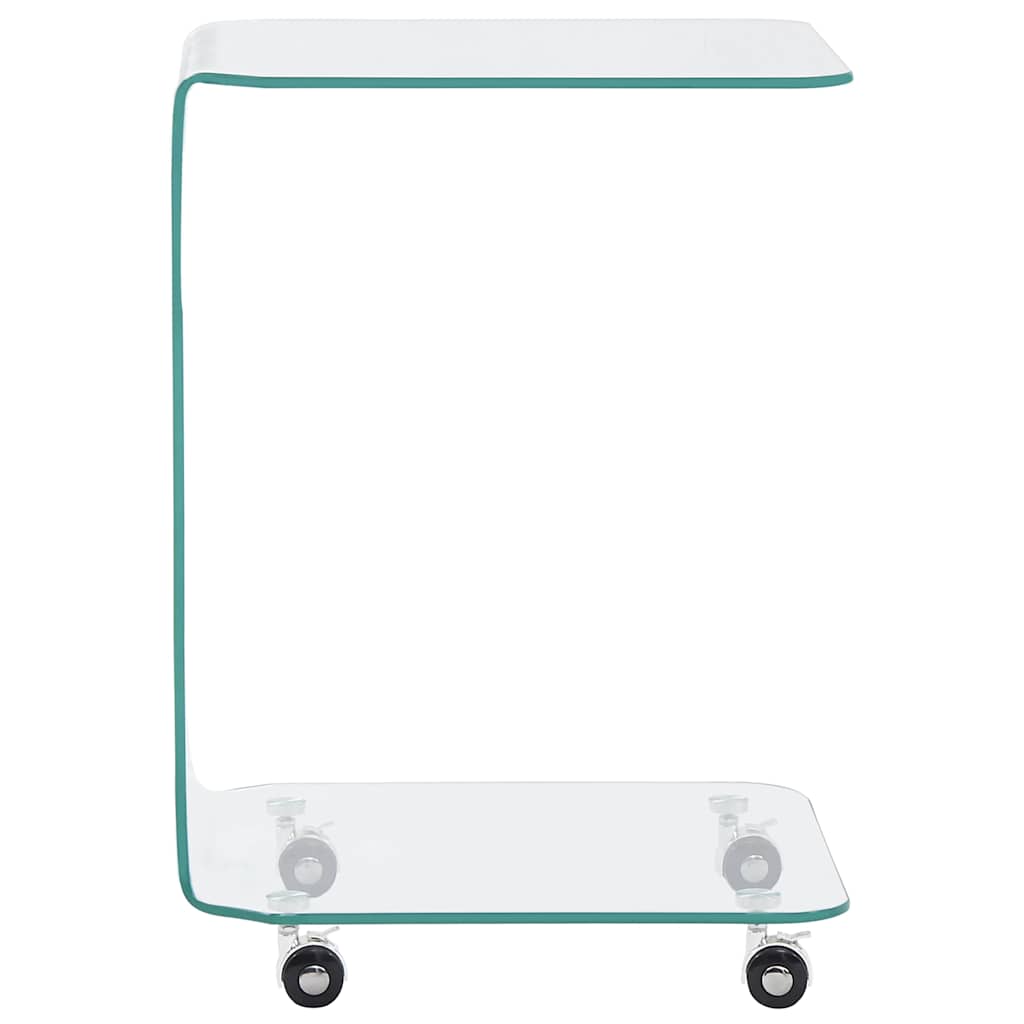 Vidaxl salontafel 45x40x63 cm gehard glas