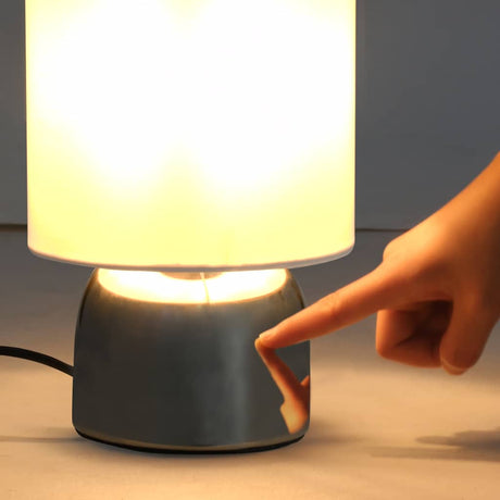 VIDAXL -Tischlampen 2 STs mit einem Junction -Knopf E14 Weiß