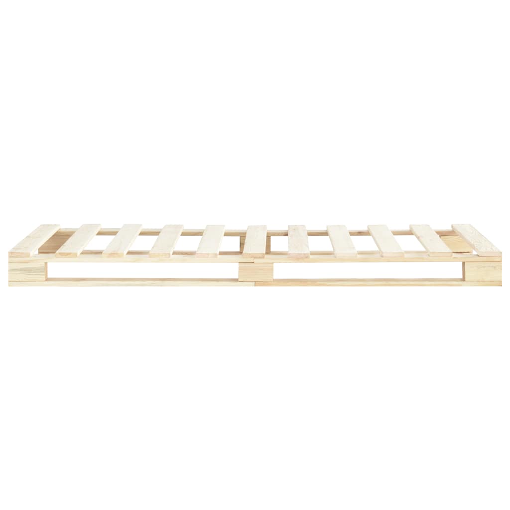 Vidaxl bedframe pallet massief grenenhout 90x200 cm
