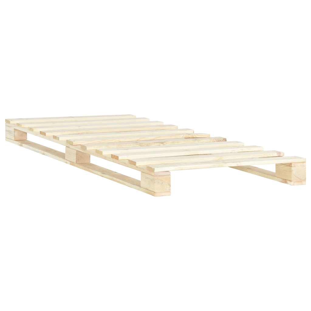 Vidaxl bedframe pallet massief grenenhout 100x200 cm