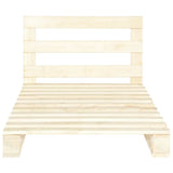 Vidaxl bedframe pallet massief grenenhout 100x200 cm