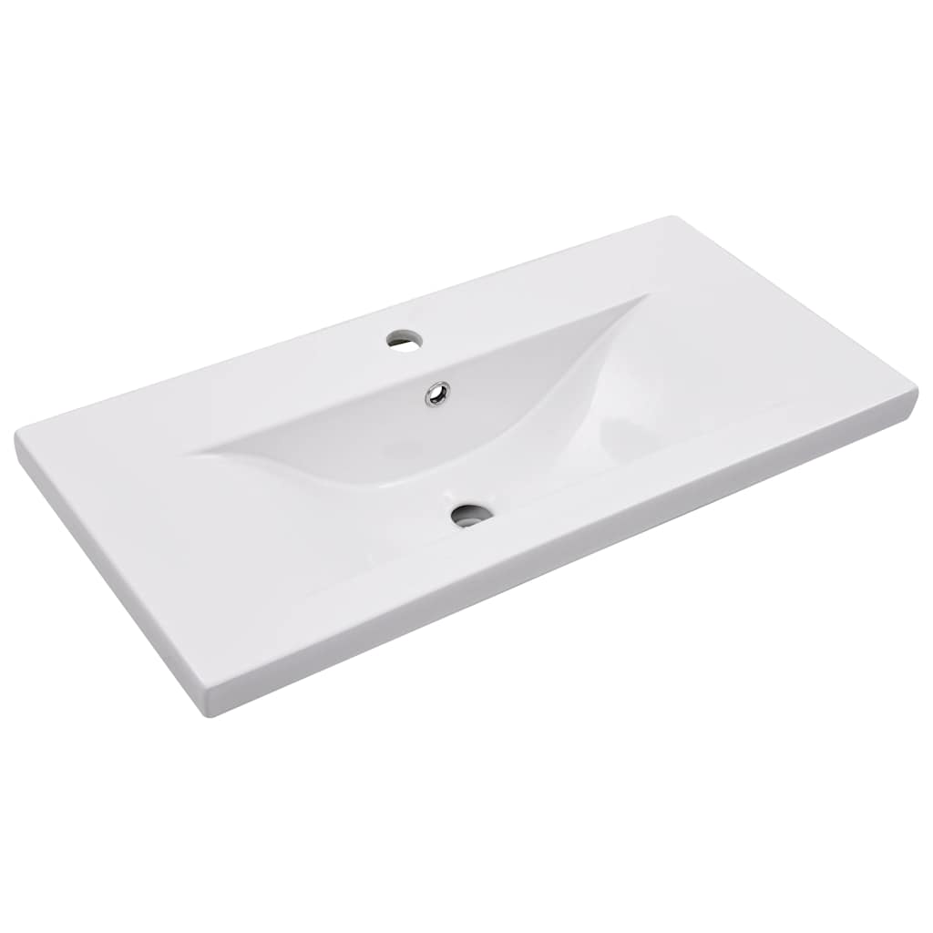 Vidaxx Einbauwaschtisch 81x39,5x18,5 cm Keramik weiß