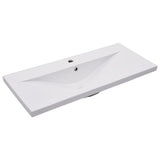 Vidaxl gebaut -in -Wasch Tabelle 91x39.5x18,5 cm Keramik Weiß