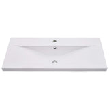 Vidaxl gebaut -in -Wasch Tabelle 91x39.5x18,5 cm Keramik Weiß