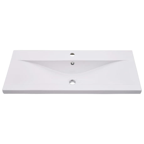 Vidaxl gebaut -in -Wasch Tabelle 91x39.5x18,5 cm Keramik Weiß