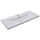 Vidaxl gebaut -in -Wasch Tabelle 101x39.5x18,5 cm Keramik Weiß