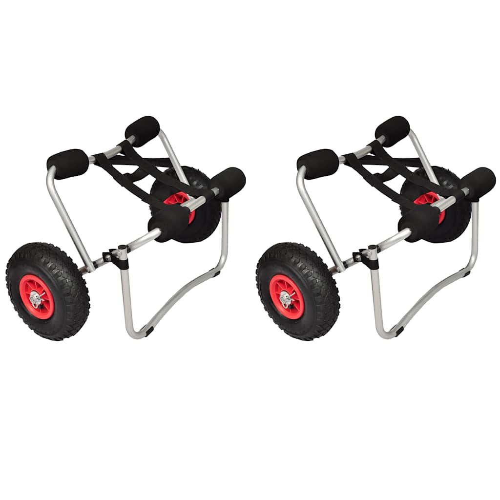 VidaXL Kajakwagen 2 Stück Aluminium