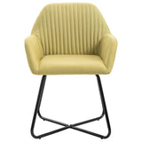 Vidaxl eetkamerstoelen 6 st stof groen