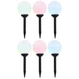 VidaXL Solarlampen 6 Stk. LED rund 20 cm RGB
