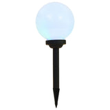 VidaXL Solarlampen 6 Stk. LED rund 20 cm RGB