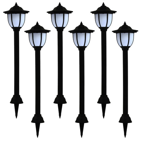 Vidaxl Solarlampen 6 ST LED Schwarz