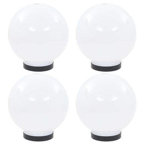 Vidaxl LED -Lampenlampen 4 Stcs rund 20 cm PMMA