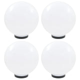 Vidaxl LED -Lampenlampen 4 Stcs rund 30 cm PMMA