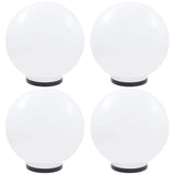VidaXL LED-Glühbirnenlampen 4 Stück rund 40 cm PMMA