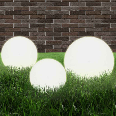 Vidaxx 6-teiliges LED-Leuchtmittel-Lampen-Set rund 20 30 40 cm PMMA