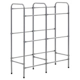 Vidaxx Lagerregal für 6 Kisten 96x33x116 cm Griff silberfarben