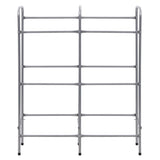 VIDAXL -Speicher für 6 Kisten 96x33x116 cm Stahl silberfarben
