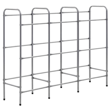 Vidaxx Lagerregal für 9 Kisten 145x33x116 Stahl silberfarben