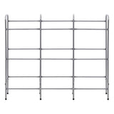 VIDAXL -Speicher für 9 Kisten 145x33x116 Stahl Silberfarbe