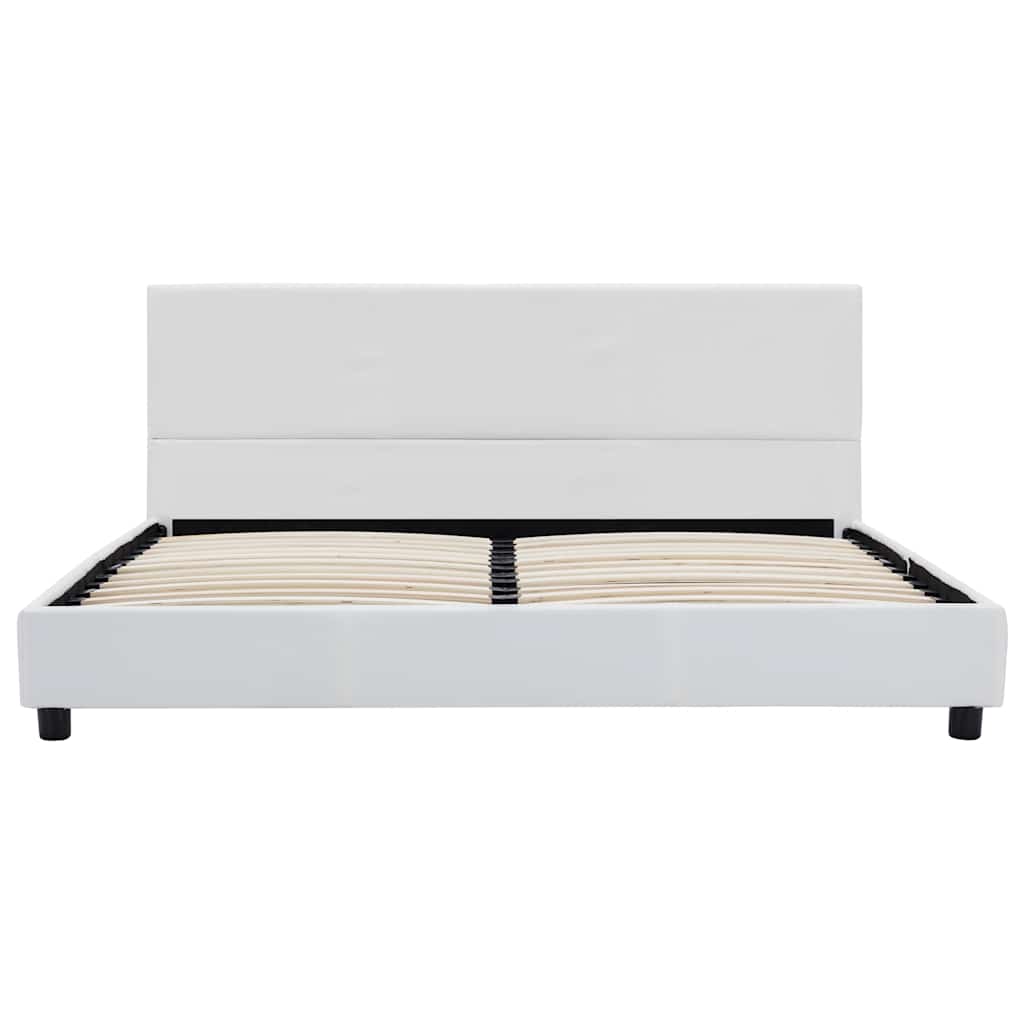 Vidaxl bedframe kunstleer wit 140x200 cm