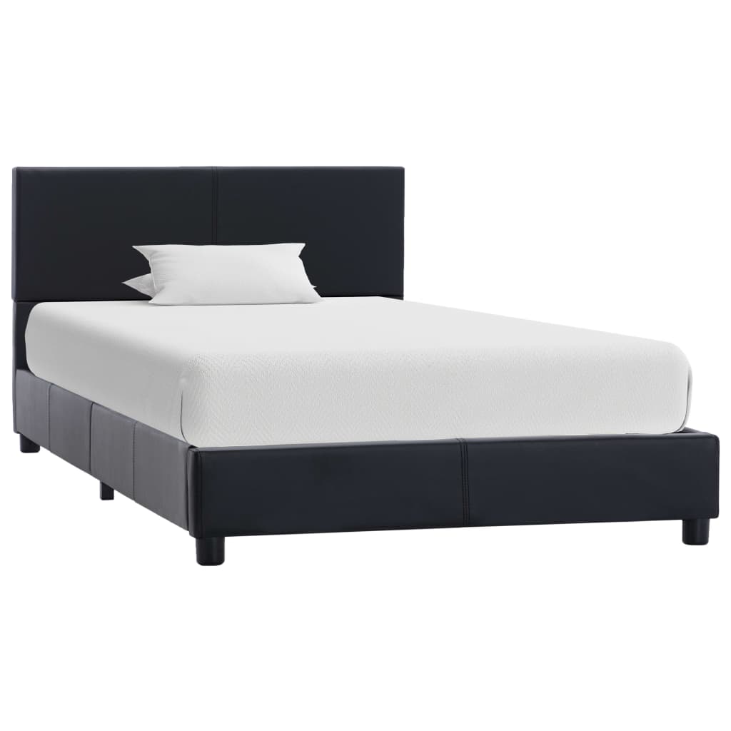 Vidaxl bedframe kunstleer zwart 90x200 cm